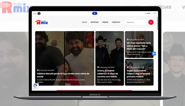Site para Webrádio 100% Editável