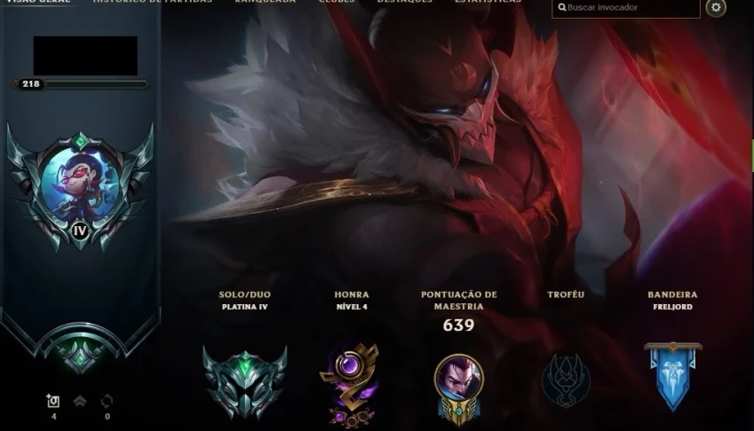 Conta LOL TOP