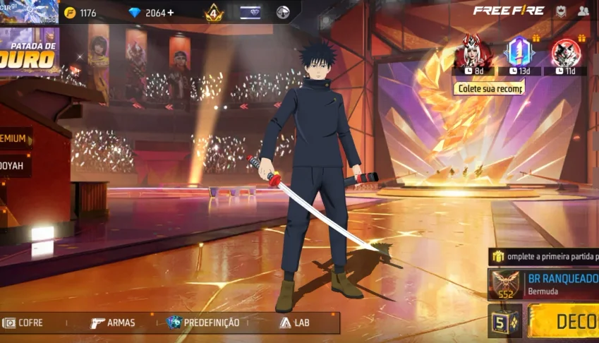 Conta free fire com 2000 mil dimas