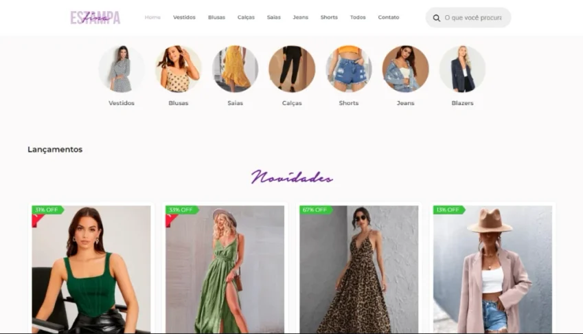 Loja Virtual Woocommerce de Roupas