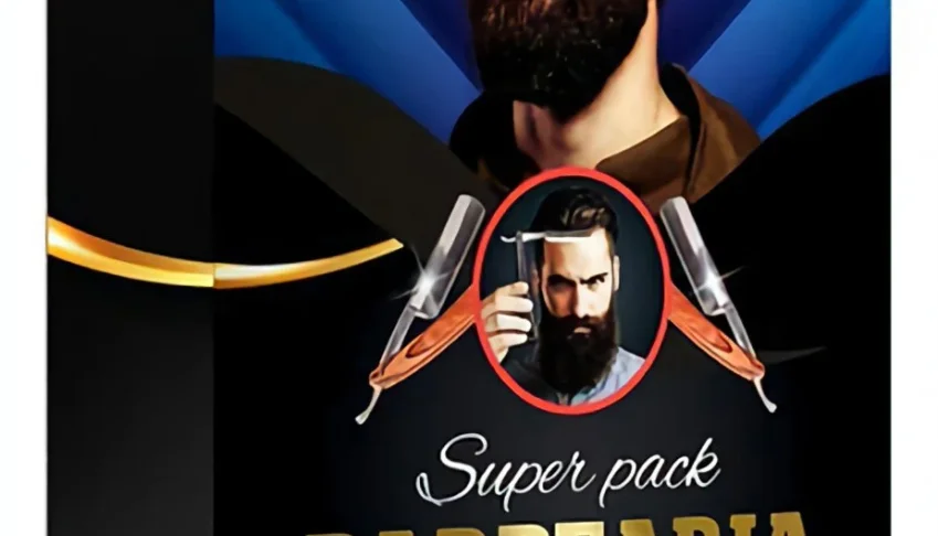 Mega Pack Barbearia - Canva