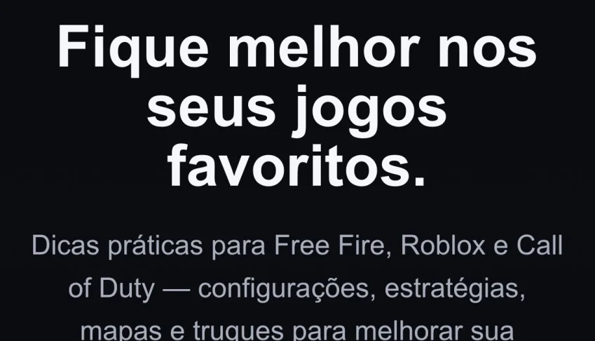 Site De Dicas Para Jogos