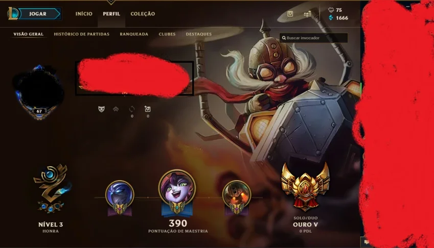 Conta GOLD V com 161 skins