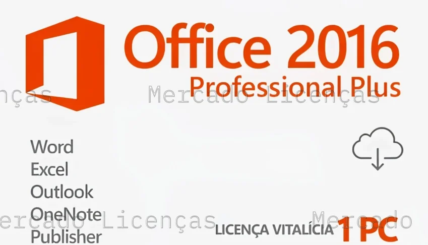 Office 2016 Professional Plus Vitalício - C/ Nota Fiscal