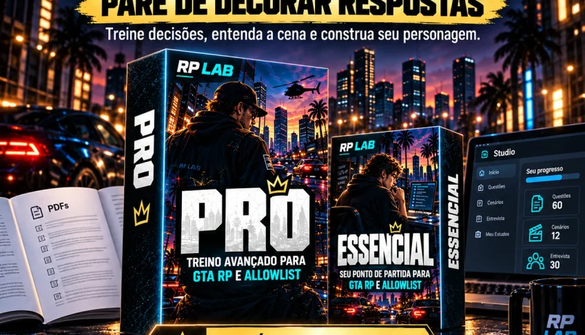 GTA RP | Treino de Whitelist + PDFs e Studio | RP LAB