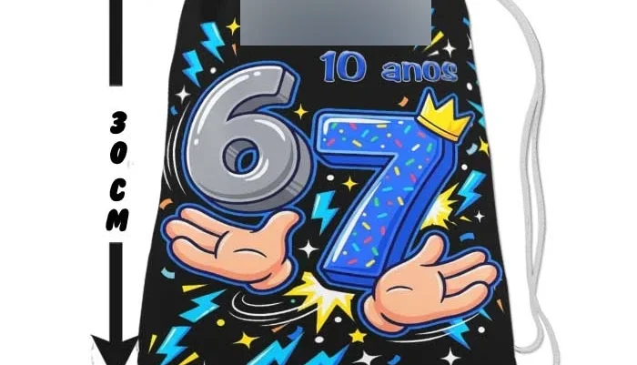 Saquinho personalizado Six Seven