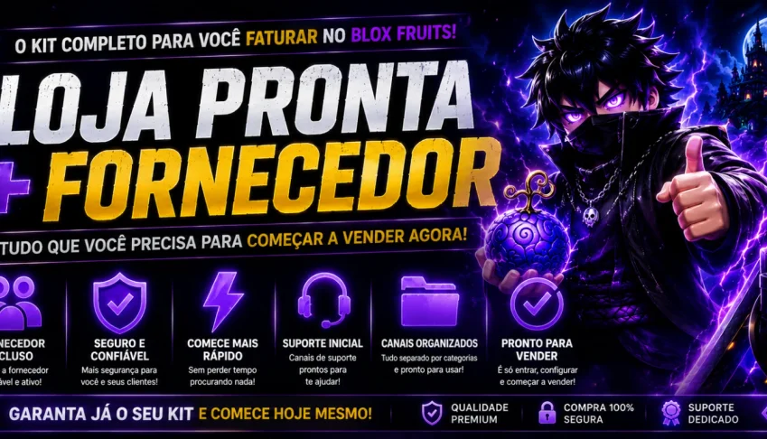 🍎 Fornecedor + Loja Pronta Blox Fruits