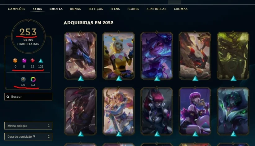 Conta de Valorant e LOL