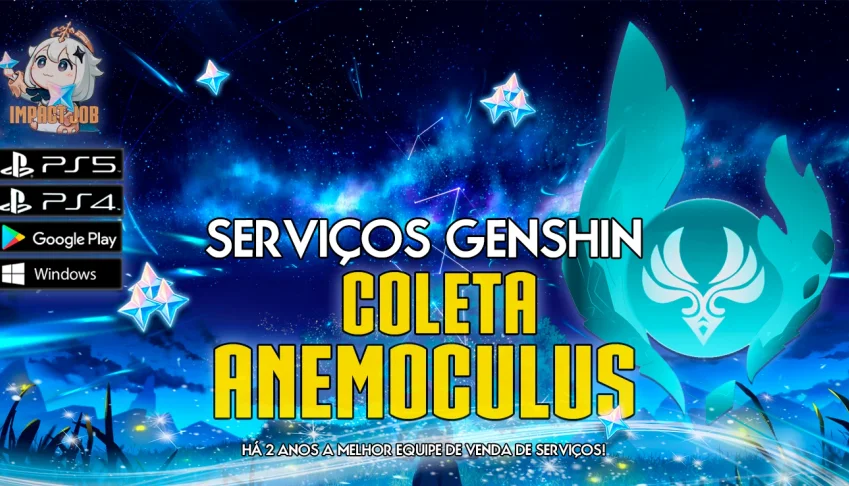 Serviços Genshin - Coleta de Anemoculus