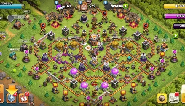 Clash of Clans CV11 | Clash Royale Arena 17 | Única Conta