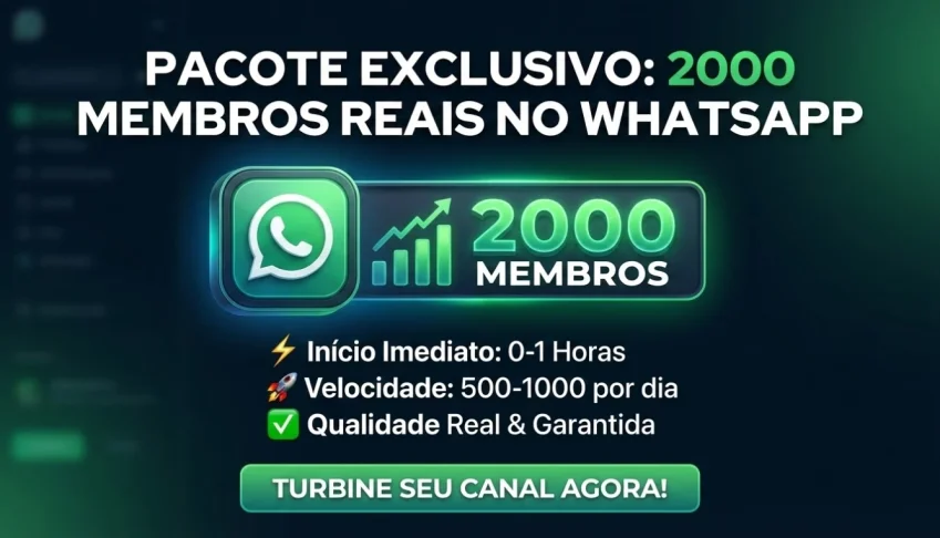 2000 Membros Br's Para Seu Canal De Whatsapp