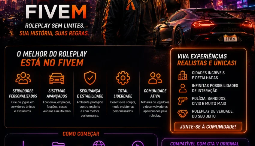 Gta V Para Fivem - Conta Steam Para Instalar Gta V ( Apenas
