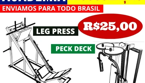 + DE 96 PROJETOS EQUIPAMENTOS PARA ACADEMIA + FRETE GRÁTIS