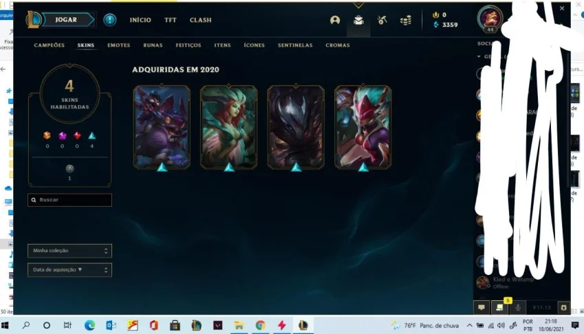 CONTA LOL LVL 44