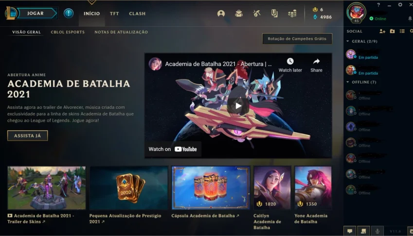Conta League of Legends