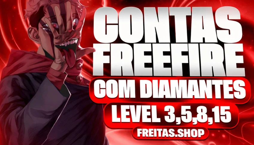 Conta Free Fire - [Lvl 15 + 300 Diamantes + Troca Nick]