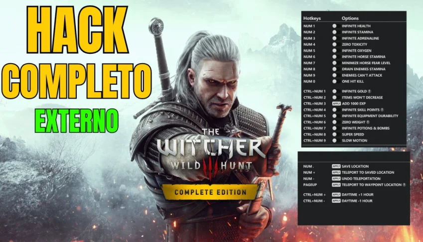 The Witcher 3: Wild Hunt Hack Completo | Externo 2025 | PERM