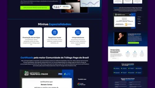 Landing Page Gestor de Tráfego + Bônus Elementor Pro