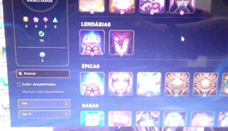 Vendo conta do lol