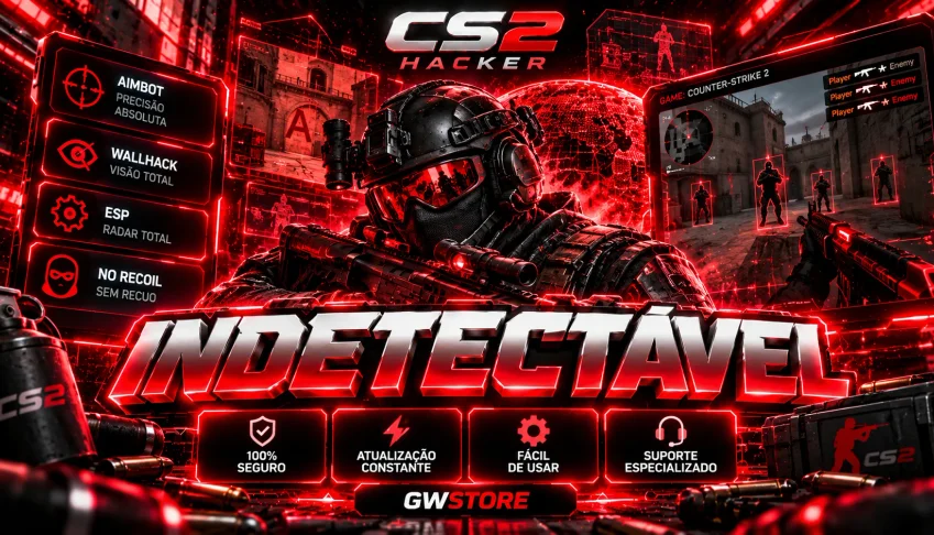 Cheat cs2 - Atualizado & Indetectável 