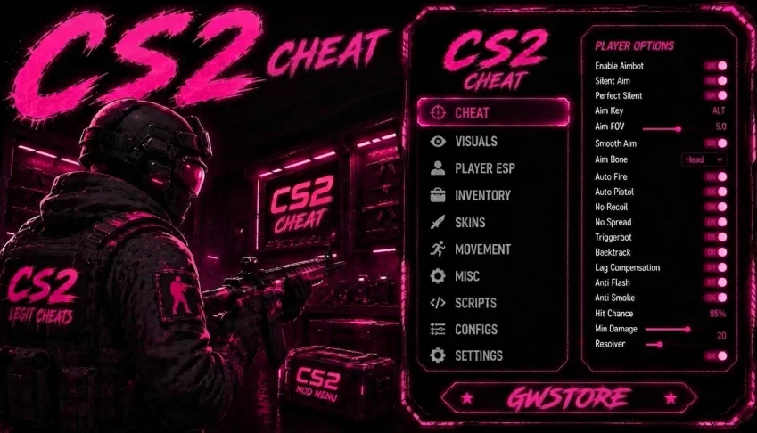 Cheat cs2 - Atualizado & Indetectável
