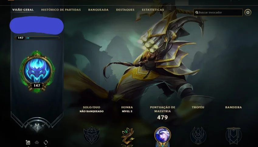 Conta League Of Legends
