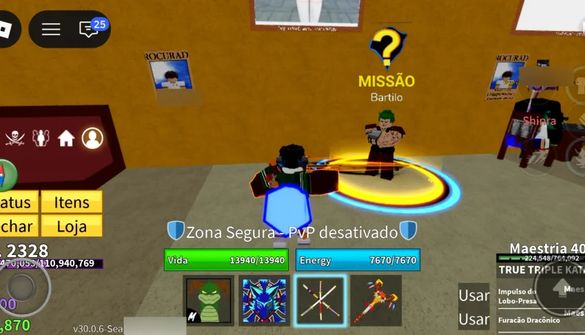 Conta Blox Fruits Lvl 2328 | Kitsune (Maes. 342) + Ttk (Maes