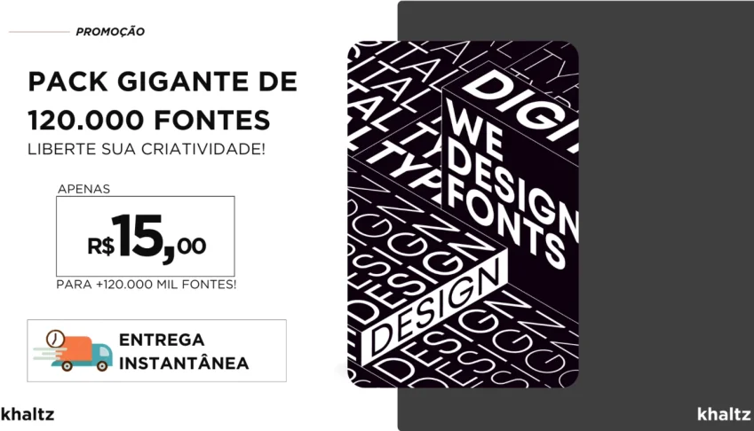 Pack Gigante de 120.000 Fontes: Liberte sua Criatividade!
