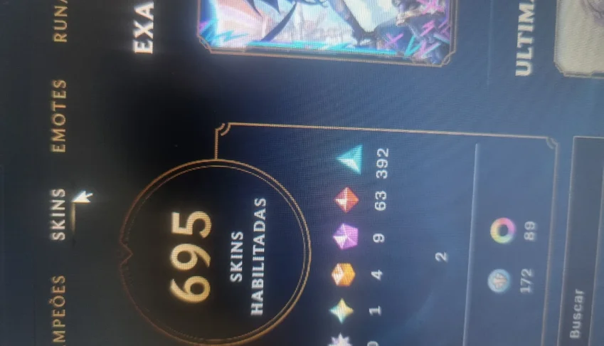 Vendo conta lol lvl 483 ex emerald 695 skins