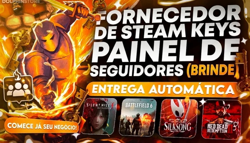 🚀 Fornecedor de Steam Keys + Painel de Seguidores | Revenda