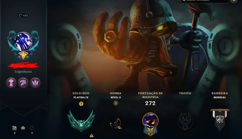 Conta lol com + 12 anos