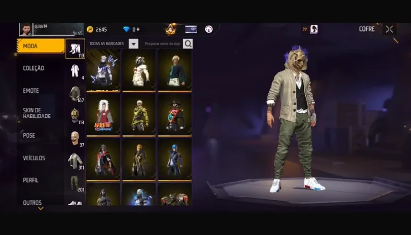 Conta de Free Fire ativa