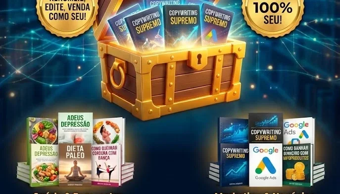 +100 Ebooks Plr Direito Revenda + Brinde