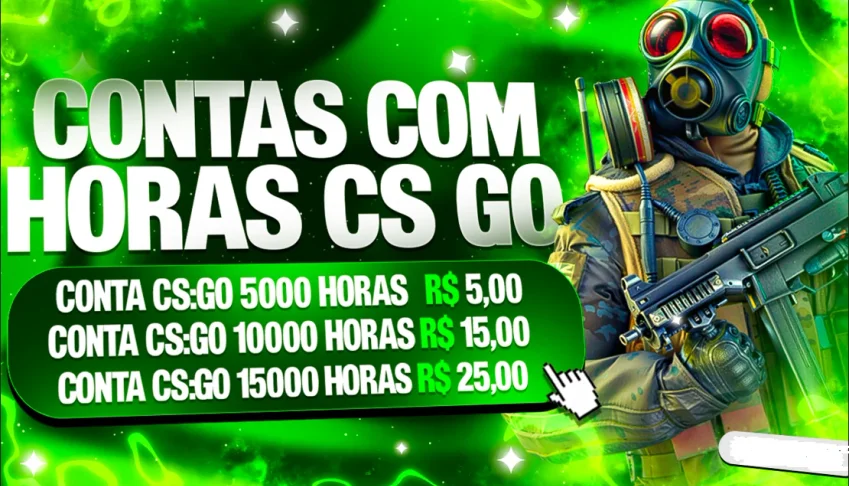 CS:GO Contas 1k HORAS \ 2K HORAS\ 5k HORAS - CONTAS ADEQUADA