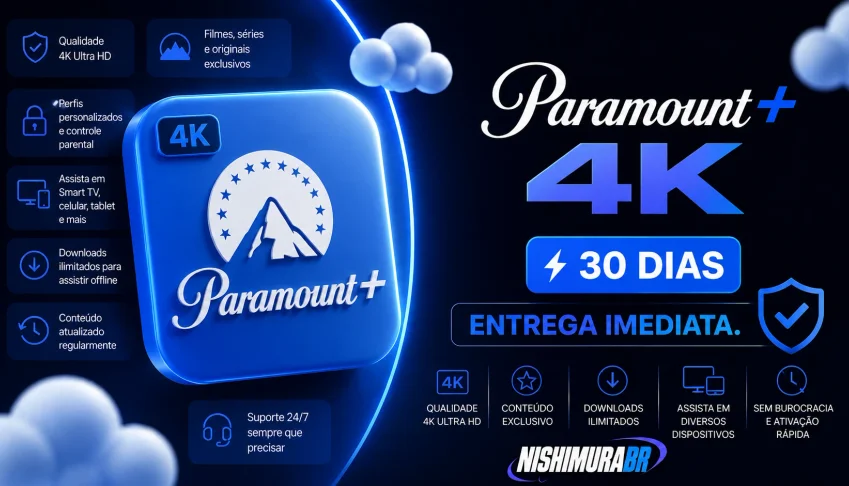 Paramount 4K Privada - 30 Dias = Pin Exclusiva⭐