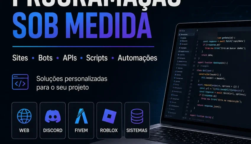 🚀 Desenvolvedor Full Stack | Faço seu Projeto, Bot, Site, S