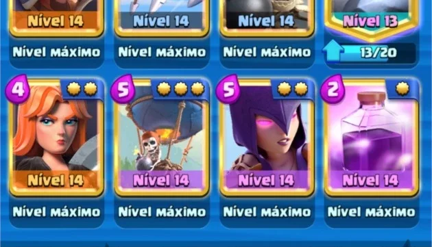 Conta Clash Royale 13 com  mais de 6400 gemas
