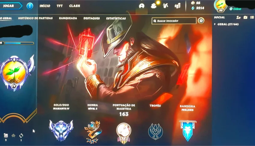 Conta diamante 4 League of Legends
