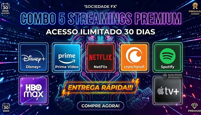 Combo 5 Streamings Premium 30 Dias • ENTREGA RAPIDA!!