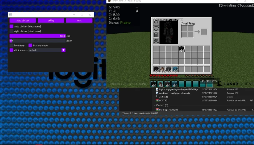 Hack Injetável para Minecraft (Reach , Autoclicker)