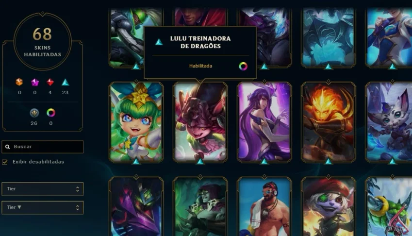 conta de lol