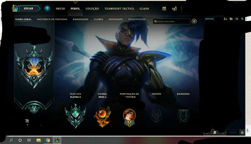 Conta LOL - Platina 2 - 119 Campeões - Level - 227