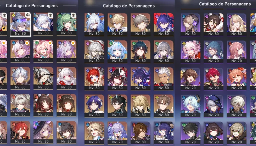 Conta ENDGAME Hoyoverse - Genshin & Star Rail + Bônus (ZZZ)
