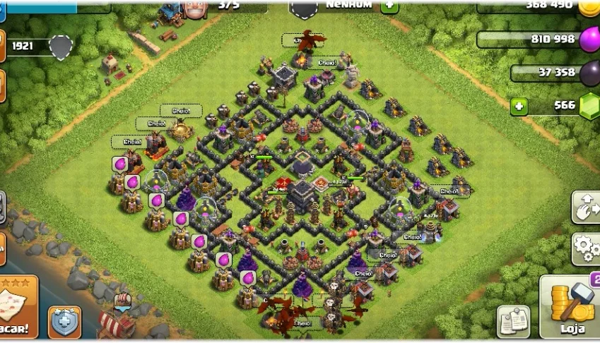Vendo Conta Do Clash Of Clans. CV 9 ful