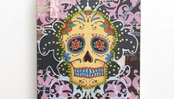 Porta Chave Caveira Estampada 3