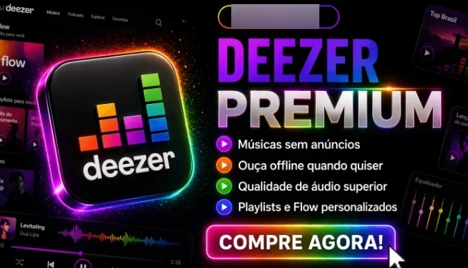 Deezer Premium|30 Dias de Suporte.