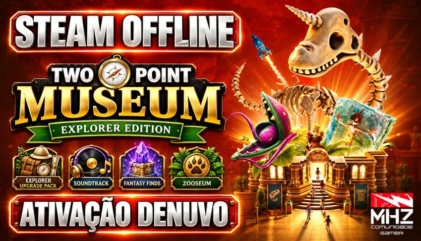 Two Point Museum + Todas as DLCS - Steam Offline