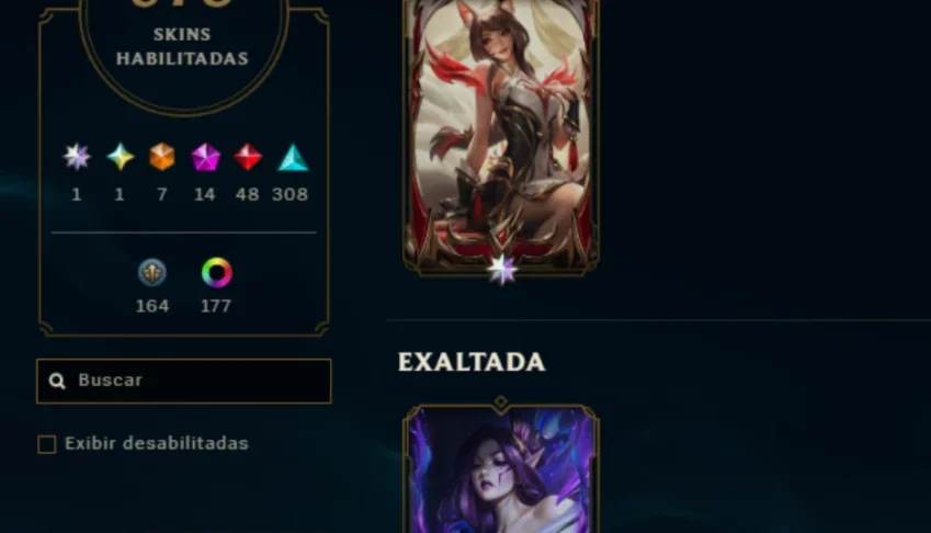 League of Legends 678 skins, 3 skins limitadas 1 Transcedida