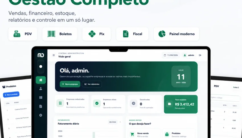 Sistema Vendas Cadastro Clientes Script Php ERP Gestão 2026