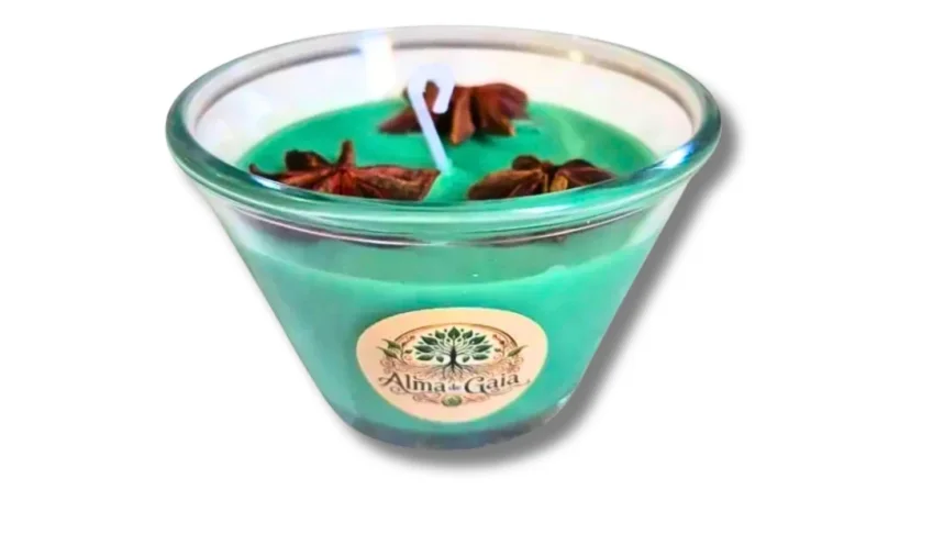 Vela de Citronela e Anis Estrelado em Vidro